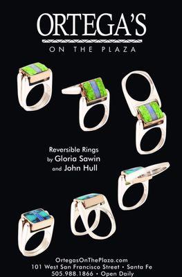 Reversible Rings by Gloria Sawin Fine Jewelry Santa Fe, NM