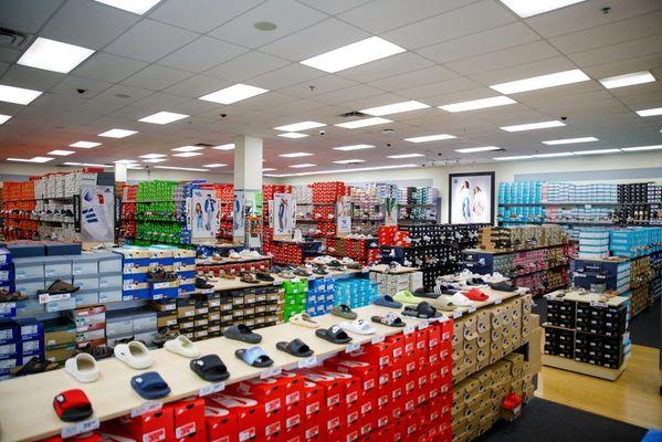 Shot of Popular Brand Section (I.e. Croc Shoe Wall)