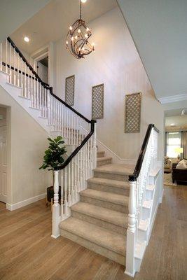 Carpet Installation on a Staircase