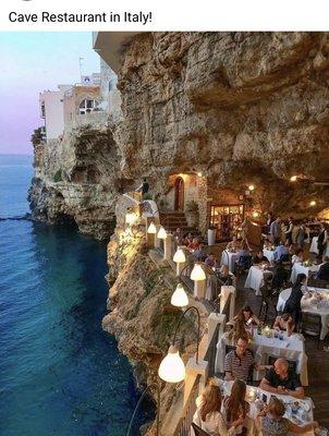 Cave Restaurant in Italy