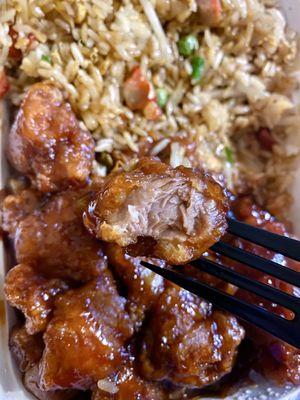 General tso's chicken combo w/ fried rice