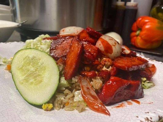 Roast pork fried rice