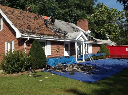 removal of residential roof