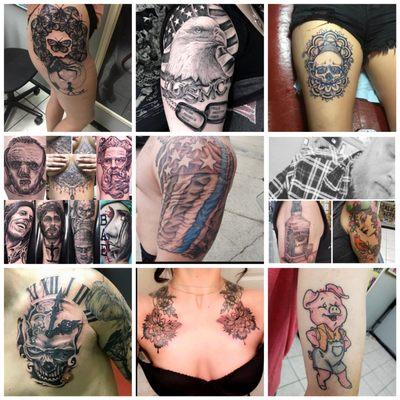 Tattoos by Cadilak Pat Nice David Anthony  Benjamin Griffin