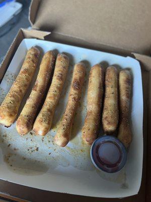 Breadsticks, the stubs were already taken in this pic lol