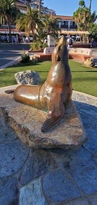 October 2022 seal statue.