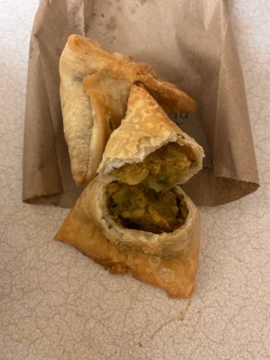 Stale samosas