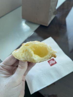 Inside of the cheese empanada