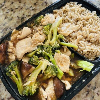 Chicken and broccoli