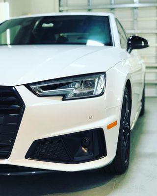 Ceramic Coating on White Audi A4