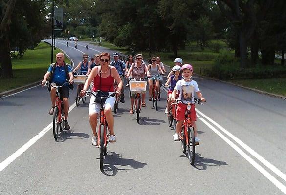 Cruising through Central Park on the Central Park Tour