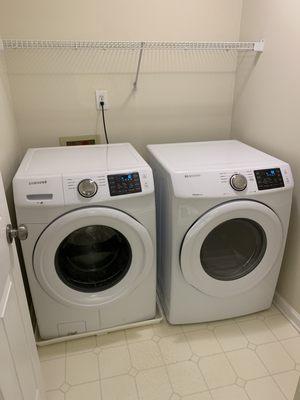 Washer and dryer at new home.