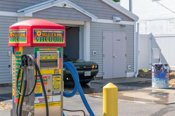 Shampoo and regular vacuums available to clean the interior of your car.