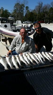 Specks caught in Theodore Industrial Canal