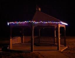 Gazebo during the holiday season