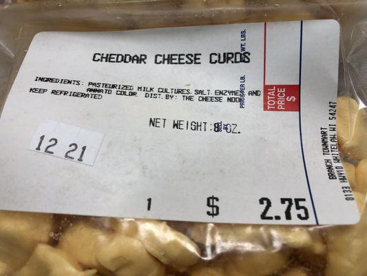 Best curds in Wisconsin