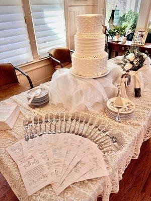 Buttercream wedding cake