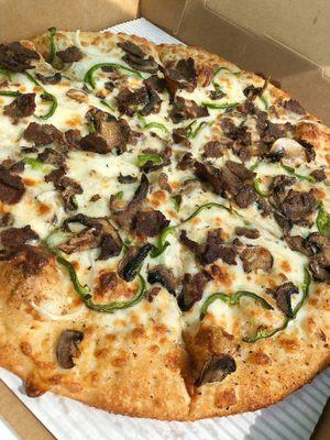 Steak and Cheese Pizza (12")