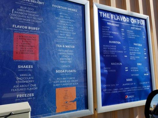 Indian wells drive thru dairy menu