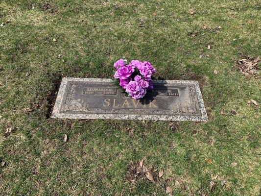 Mother and fathers grave