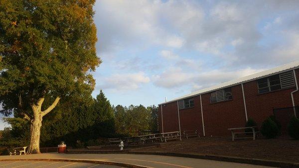 Picnic tables