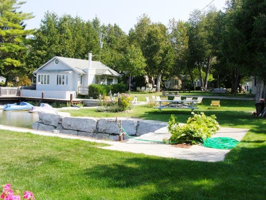 Water's Edge Cottage near Norrland boat docks.