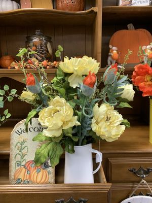 Seasonal Faux Flower Arrangements