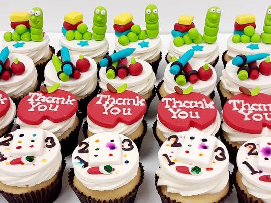 Teacher appreciation cupcakes.