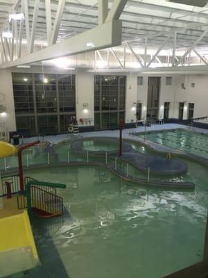 Partial pool view from second floor.