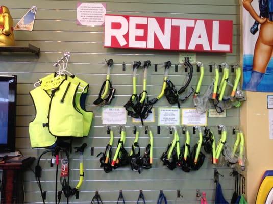 Snorkeling gear for rent