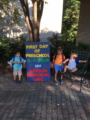 Three bros + one school = squad goals!