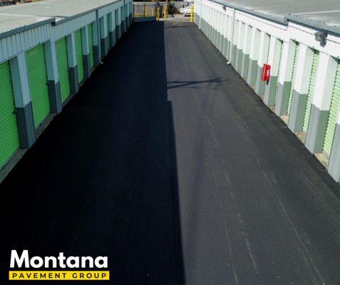 Asphalt paving.