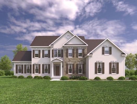 This is the Westchester.  Design by DW Taylor.  This rendering was done for $300.