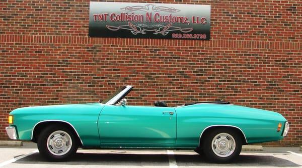 Fully Restored 1971 Chevelle convertible.