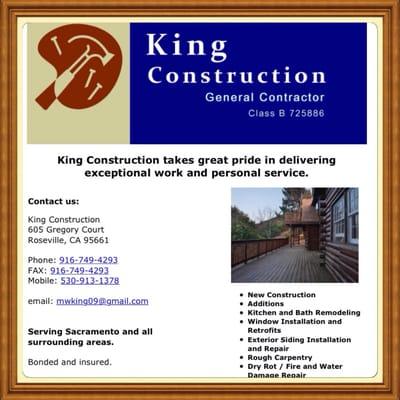 King construction