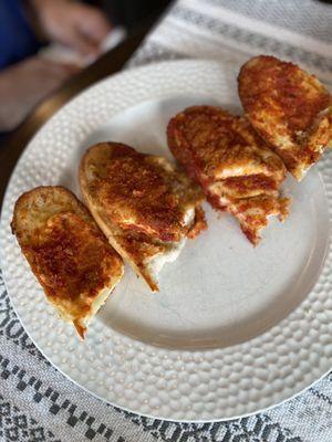 Chicken Parmesan Sandwich with 1 chicken tender.