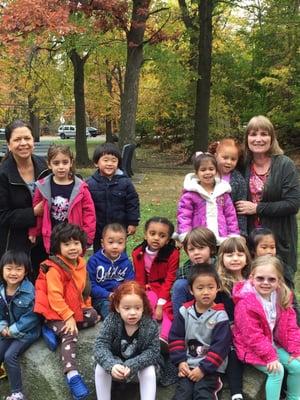 Class photo opportunity on our fall nature walk