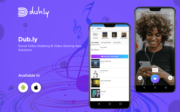 Dub.ly - The customizable social video selfie application to build your own trending video sharing platform with video dubbing features