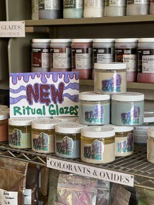 Textural ^5/6 glazes from Ritual Glaze are now in stock!