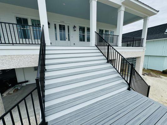 Stairs deckings and railing