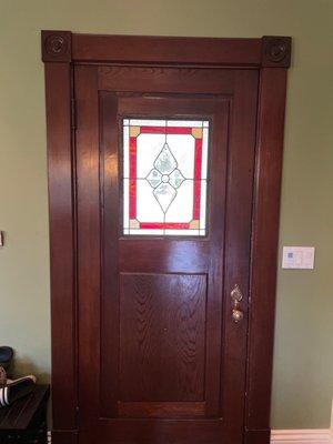 Front door stained glass