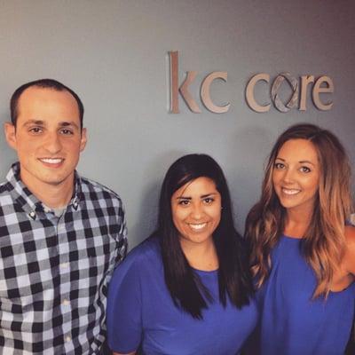 KC CORE staff (left to right): Dr. Dexton Gould, Ali Gutierrez, Dr. Lindsay Gallion