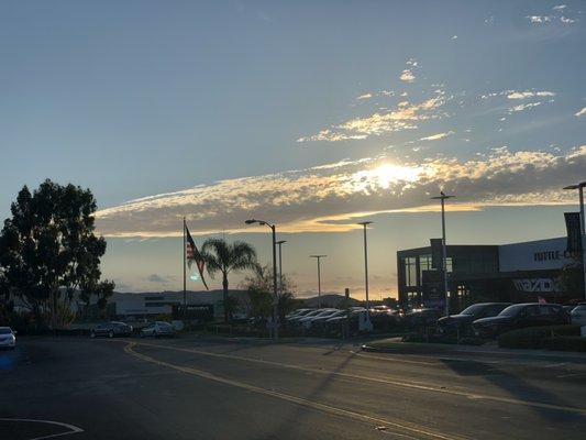 beautiful clouds over my store.