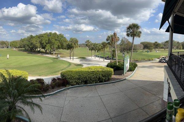 View from the Veranda overlooking the course