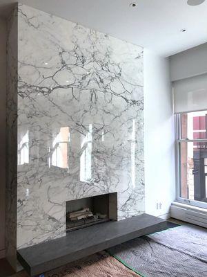 Column Marble Fireplace