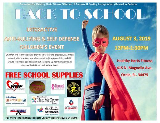 Honored to Host the Back To School Event