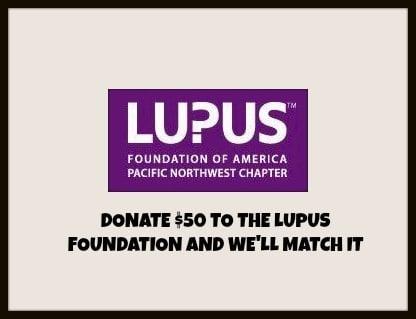 If you know anyone looking to buy or sell real estate right now, we donate 10% of all of our revenue to the Lupus Foundation.