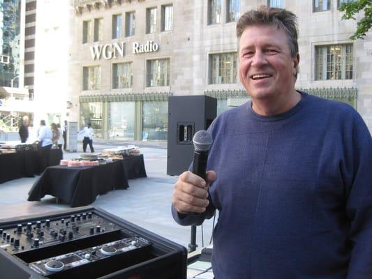 Dj at the Chicago Tribune employee appreciation day.