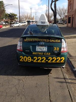 Metro Taxi Cab 209-222-2222 Prius taxi in modesto ca