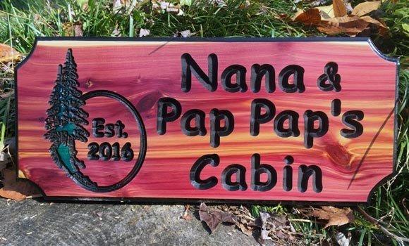 8"x18" personalized wood sign.  Order yours at www.woodsignsofgatlinburg.com